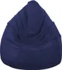 A dark blue beanbag chair is shown against a white background. Náhľad obrázku produktu