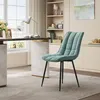 A modern office or dining room setting with a desk, chair, and bookshelf. Produktbild-Vorschau
