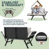 CASARIA® Polyrattan Gartenbank mit Liegefunktion Auflage Produktbild-Vorschau 6
