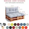 Best Wool rückenlehne für palettenkissen set, wetterfest & Produktbild-Vorschau 3