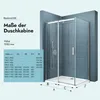 doporro Eckdusche 70x120x195cm chrom Duschkabine Produktbild-Vorschau 2