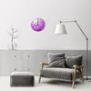 Glasuhr Wanduhr Küchenuhr Echt-Glas 30fi cm Blumen Kunst Produktbild-Vorschau 4