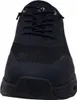 A close-up front view of a black hiking shoe. Produktbild-Vorschau