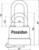 FELGNER Vorhangschloss POSEIDON (Bügelstärke: 7 mm, Produktbild-Vorschau 4