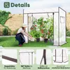Sekey 200 x 77 x 170 cm Foliengewächshaus Schrägdach, Produktbild-Vorschau 6