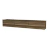 A long, low cabinet with a wood grain finish, presented against a white background. Náhľad obrázku produktu