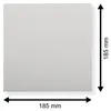 Single 300 g Deluxe Cover 185x185 weiß zur Aufbewahrung von Produktbild-Vorschau 5