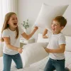 Kissen - gesteppt - mit Reißverschluss - 70x80 cm - Weiß - Produktbild-Vorschau 3