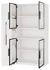 Merax 2-in-1 LED-Glastürvitrine mit Ausziehbaren Regalen, Produktbild-Vorschau 9