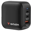 Verbatim Mini GaN Charger 70W 2xUSB-C PD, 1xUSB-A QC 3.0 Produktbild-Vorschau 1