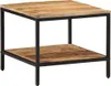vidaXL Couchtisch 55x55x45 cm Raues Massivholz Mango Produktbild-Vorschau 8
