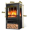 Jopassy Elektrokamin 900W/1800W Kamin elektrisch Standkamin Produktbild-Vorschau 2