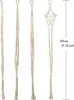 4er Set Makramee Blumenampel Baumwollseil Hängeampel Produktbild-Vorschau 5