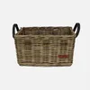 WICKED Kistenkorb L grau mit Ledergriffen (46x35x25) Produktbild-Vorschau 2