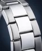 A close-up shot of a metal watch bracelet. Produktbild-Vorschau