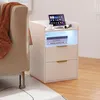 UnboxG, comodino bianco, 60x40x40 cm – tavolino da notte in Anteprima dell’immagine prodotto 5