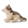A plush toy wolf is shown sitting in profile against a white background. Anteprima dell’immagine prodotto