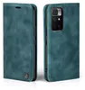 A teal-colored flip case for a smartphone is shown from two angles. Produktbild-Vorschau