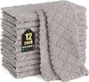 Mikrofaser Reinigungstücher 12er Pack 25x25 cm Grau Produktbild-Vorschau 1