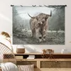 MuchoWow® Wandteppich Wandbehang Schottische Hochlandrind - Produktbild-Vorschau 6