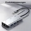 Laptop-Dockingstation 8-in-1 USB-C Hub Dockingstation mit Produktbild-Vorschau 4