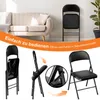 Klappstühle 8er Set - klappbar & gepolstert | Kunstleder Produktbild-Vorschau 4