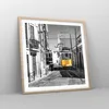 Gerahmtes Poster - Rahmen in heller Eiche - Straßenbahn Produktbild-Vorschau 8