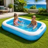 Planschbecken 166x100x25cm Aufblaspool Gartenpool für Produktbild-Vorschau 1