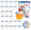 25 bocaux 230 ml couvercle cœur bois bleu à carreaux bocal Voir les images du produit 1