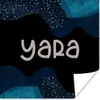 MuchoWow® Poster Yara - Pastell - Mädchen 100x100 cm - Produktbild-Vorschau 1
