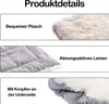 Katzenbett 2 in 1 Flauschig katzenkissen Plš¹sch Weich Produktbild-Vorschau 3