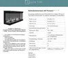 Glow Fire Elektrokamin 'Curie' | LED Standkamin in weiß mit Produktbild-Vorschau 11