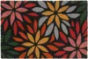 Relaxdays Fußmatte Kokos, Blumenmuster, 60x40 cm, Produktbild-Vorschau 3