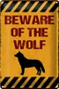 Blechschild Spruch 20x30 cm  Wolf Schild Produktbild-Vorschau 2