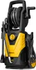 A black and yellow pressure washer with a hose reel is shown against a white background. Náhľad obrázku produktu