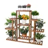FATIVO Étagère à plantes en bois 115x25x96,5 cm – Support à Voir les images du produit 1