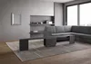 Ausziehbare Konsole 90x42/302 cm Evolve Anthrazit Spatolato Produktbild-Vorschau 5