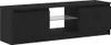 mobile TV vidaXL con luci LED look rovere nero 120x30x36 cm Anteprima dell’immagine prodotto 3