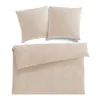 A set of bedding, including two pillowcases and a duvet cover, laid out flat against a white background. Produktbild-Vorschau