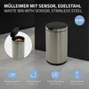 ML-Design Mülleimer mit Sensor 30L rund, Edelstahl Silber Produktbild-Vorschau 2