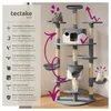 tectake® Kratzbaum Fippi 201 cm inklusive Spielkordel und Produktbild-Vorschau 2