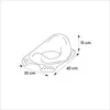 A diagram of a child's toilet seat with dimensions indicated. Anteprima dell’immagine prodotto