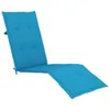 Möbel Liegestuhl-Auflage Blau (75+105)x50x3 cm - Produktbild-Vorschau 2