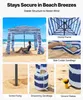 SucceBuy, tenda da spiaggia con pareti laterali, 183 x 183 Anteprima dell’immagine prodotto 3