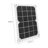Přenosný 5 W duální USB solární ventilátor Solární panel Náhled obrázku produktu 5