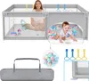 Detská ohrádka LZQ 200x180 cm, detská ohrádka s priedušnou Náhľad obrázku produktu 1