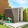 Outsunny Metall Gerätehaus 2,81m² 154x206,5x181 cm Produktbild-Vorschau 2