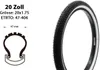 20 Zoll Fahrrad Reifen  20x1.95 BMX Mantel Decke 47-406 Produktbild-Vorschau 1
