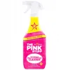 A product shot of a pink and yellow spray bottle of cleaning product against a white background. Produktbild-Vorschau