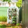 Serre Outsunny avec porte coulissante, étagères, serre en Voir les images du produit 2